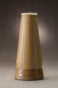 Steelo rovere regala chiusa e pulsante retroilluminato, confezione regalo per vini e lampada di design